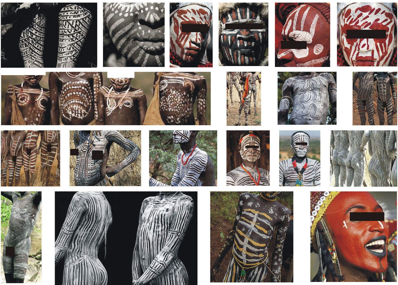 1 Part / La peinture corporelle chez les peuples d'afrique